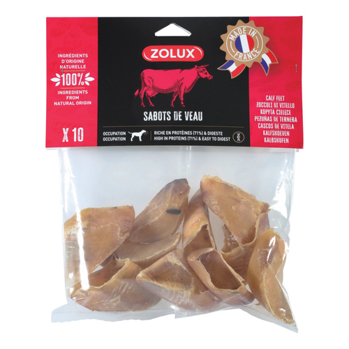 Zolux Przysmak naturalny dla psa Kopyta cielęce 10 szt., 300 g