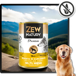 Mokra Karma Dla Psa Bogata w Kurczaka Puszka 400g Zew Natury PREMIUM