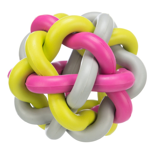 Trixie PIŁKA pleciona Kauczuk zabawka dla Psa 10cm