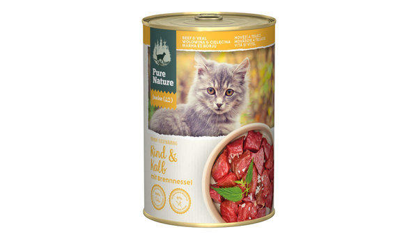 PURE NATURE CAT Junior Rind Kalb - wołowina z cielęciną dla kociąt (400g)