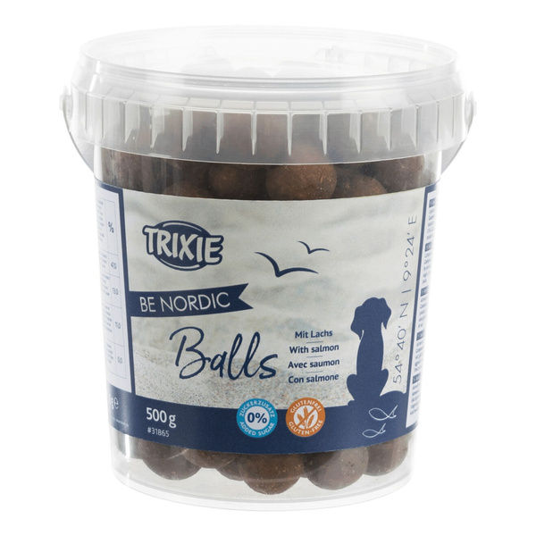 Trixie Kulki BE NORDIC z łososiem, 500 g