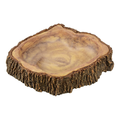 Terra Natura Dekoracja terrarystyczna miska do terrarium imitująca drewno 17cm