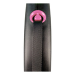 FLEXI Smycz automatyczna dla psa Black Design S taśma 5 m kol. różowy