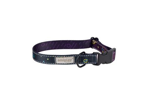 amiplay Obroża regulowana BeSpace XL 45-70x2,5cm Neon