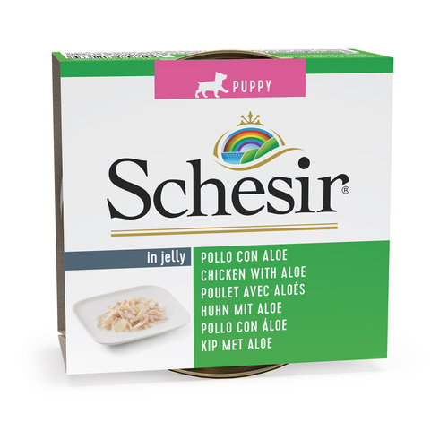 Schesir Karma mokra dla szczeniąt kurczak z aloesem 150 g