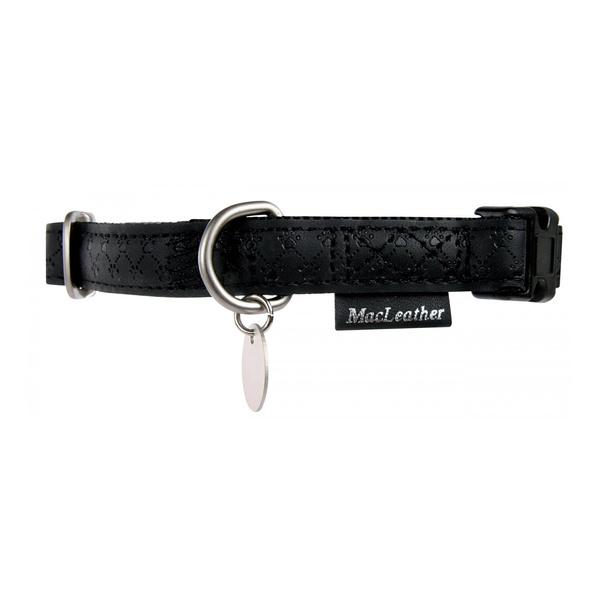 ZOLUX Obroża dla psa regulowana Mac Leather L 25mm - kol. czarny