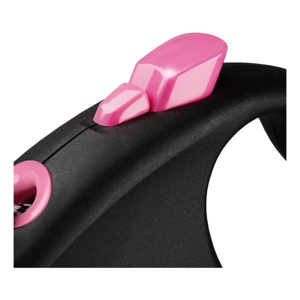 FLEXI Smycz automatyczna dla psa Black Design XS linka 3 m kol. różowy