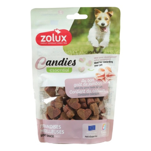 ZOLUX Miękkie przysmaki treningowe dla psa CANDIES mini serduszka 150g