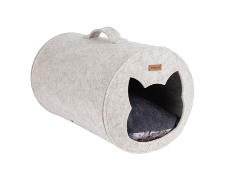 amiplay Tunel dla kota Quick Press 2in1 Hygge Cat 31x46x31cm Beżowy