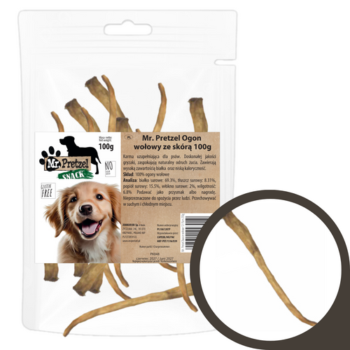 Mr. Pretzel Ogon wołowy ze skórą 100g