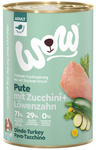 WOW Pute - indyk z cukinią i mniszkiem lekarskim (400g)