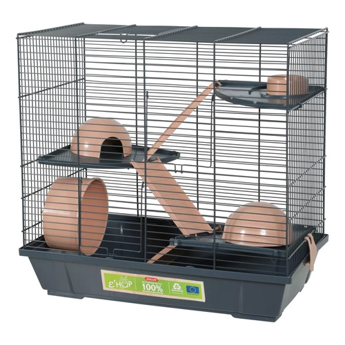 ZOLUX Klatka dla chomika EHOP 50 cm, potrójna, kol. różowy