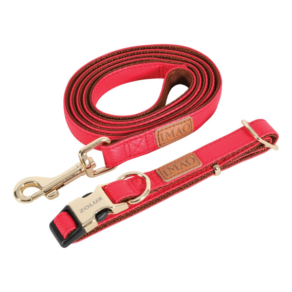 Zolux Smycz dla psa elegancka IMAO MAYFAIR 25 mm/1,2 m kol. czerwony