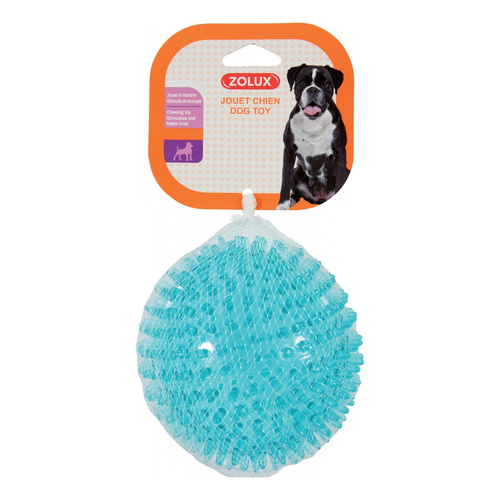 ZOLUX Zabawka dla psa piłka z kolcami TPR POP 13 cm kol. turkusowy