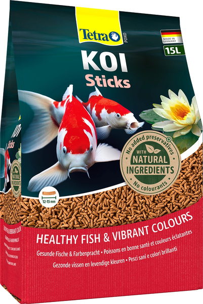 TETRA Pond KOI Sticks 15 L Pokarm dla karpii KOI w oczku wodnym