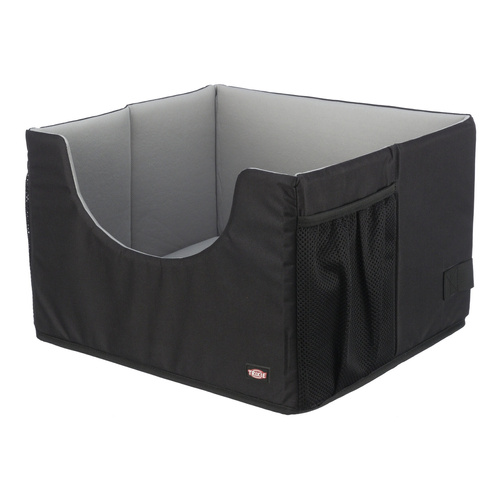 Trixie Fotelik samochodowy, dla psa/kota, czarny/szary, 45 × 28 × 40 cm