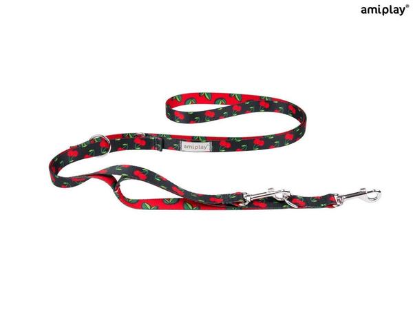 amiplay Smycz dla Psa 7w1 BeHappy S 100-200cm Cherry