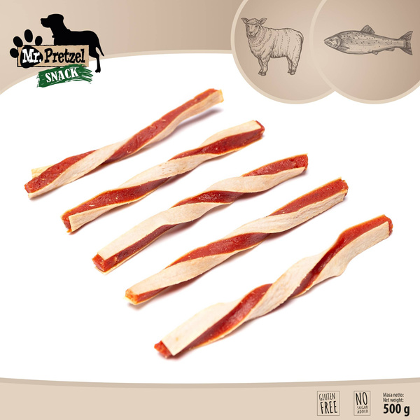 Mr. Pretzel Przysmaki dla psa kanapki z jagnięciną 500g