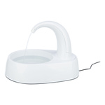 Trixie Curved Stream, poidło automatyczne, dla kota, białe, plastik, 2,5 l/25 × 24,5 × 35 cm