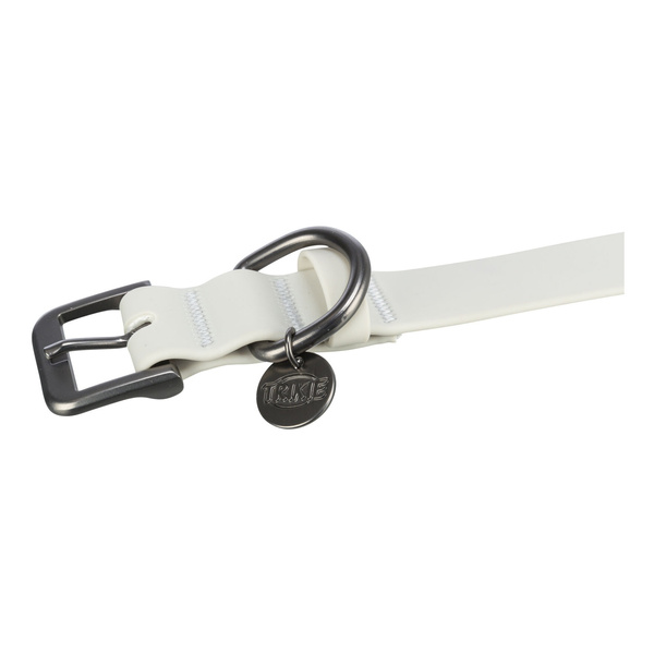 Trixie CityStyle, obroża, dla psa, jasnoszara, PVC, S-M: 30-37 cm/20 mm