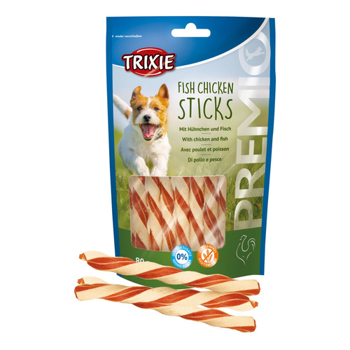 Trixie Premio Pałeczki KURCZAK i Ryba przysmak 80g