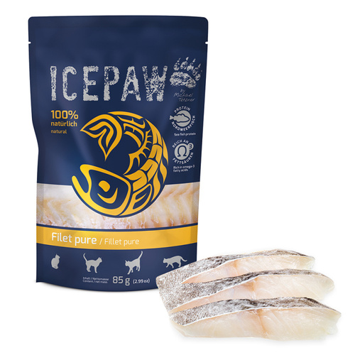 ICEPAW Cat Filet pure - łosoś i dorsz- dla kotów (85g)