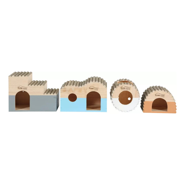 ZOLUX Domek drewniany dla gryzonia Home Color z bali L 235x300x180 mm