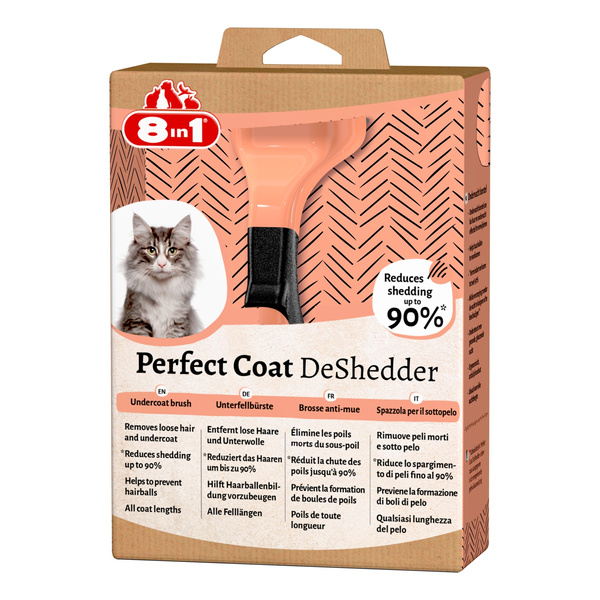 8in1 Zgrzebło dla kota do wyczesywania podszerstka Perfect Coat