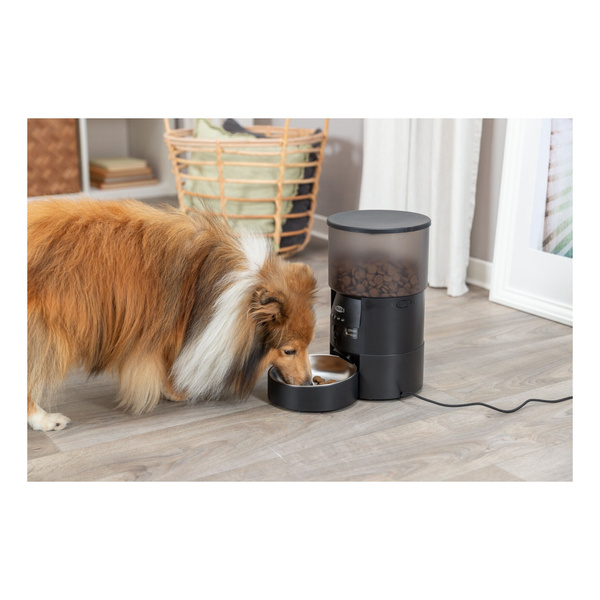 Trixie Karmidło automatyczne TX-C Smart, czarne, 3.0l, 3 l/18 × 31 × 18 cm, z kamerą