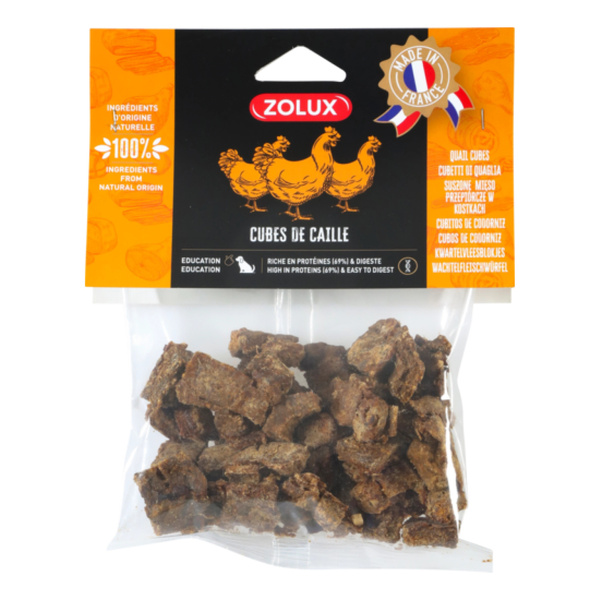 Zolux Przysmak naturalny dla psa Kostki przepiórcze duże 150 g