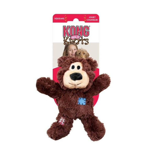 KONG Zabawka dla psa Wild Knots Bear linka piszczałka M/L