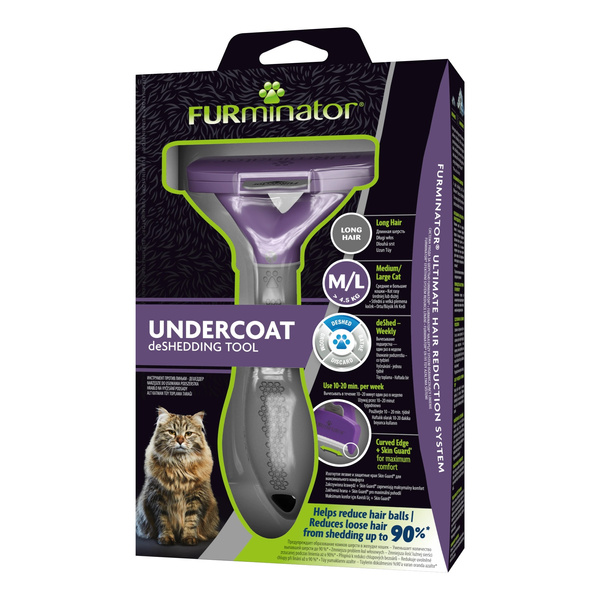 FURMINATOR Szczotka dla kotów długowłosych - Large