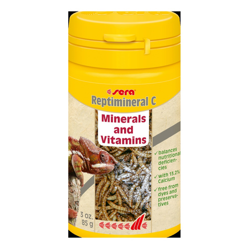 Sera Reptimineral C  100 ml granulat - gady pokarm uzupełniający