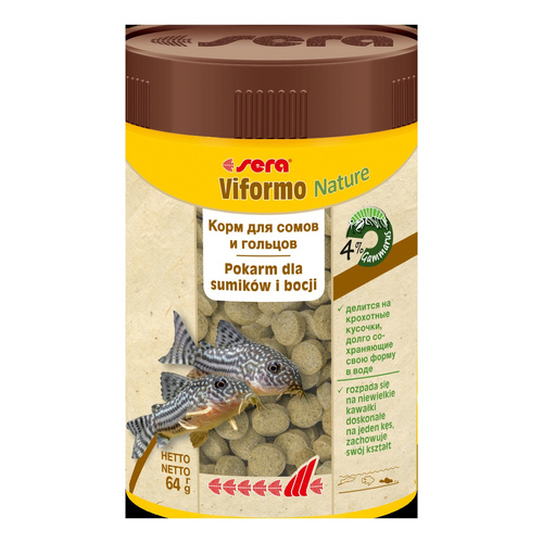 Sera Viformo Nature 100 ml tabl. - pokarm dla bocji i ryb sumokształtnych