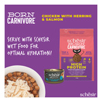 Schesir Born Carnivore karma sucha dla kotów kurczak i śledź 255 g