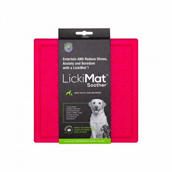 Mata Lickimat SOOTHER dla psów różowa