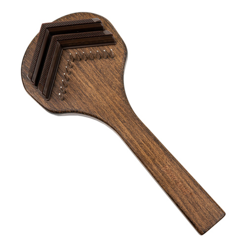 Ekskluzywne zgrzebło, dla zwierząt, drewno bukowe, stal, materiał ABS, wym.8,6 x19,9cm