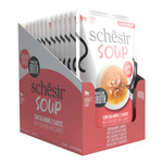 Schesir Soup karma mokra dla kotów zupa łosoś z marchewką 40 g