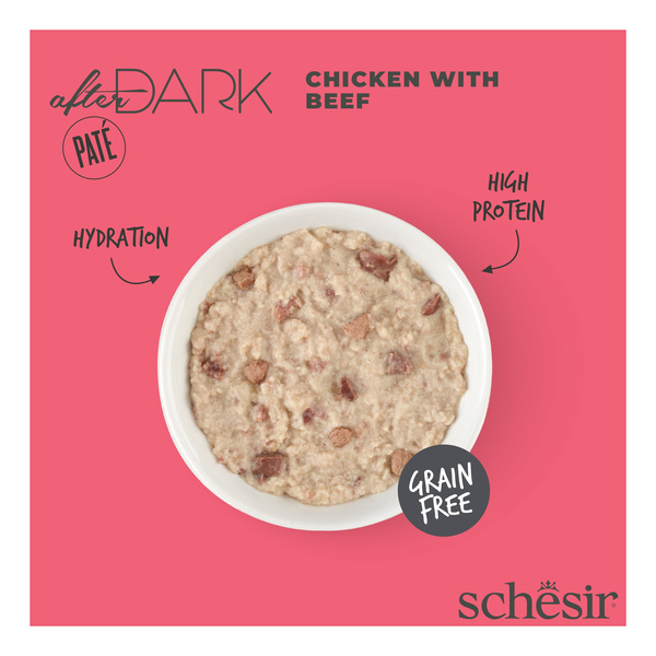 Schesir After Dark karma mokra dla kota pasztet z kurczaka z wołowiną 80 g