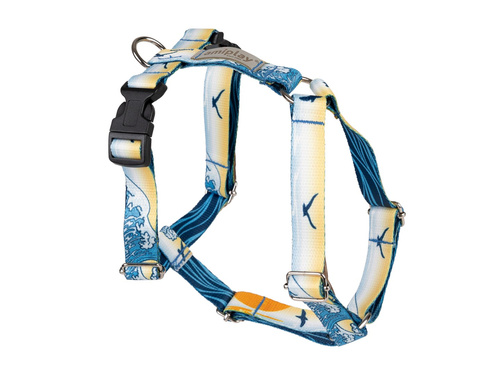 amiplay Szelki regulowane Guard BeNature M 25-40 35-55x2cm Waves
