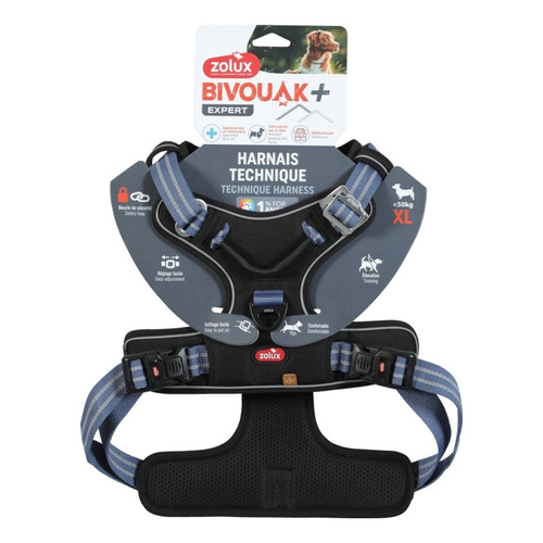 ZOLUX Szelki dla psa BIVOUAK XL niebieskie