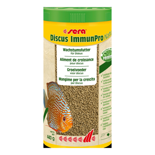 Sera sera Discus ImmunPro Nature 1.000 ml - pokarm dla pielęgnic