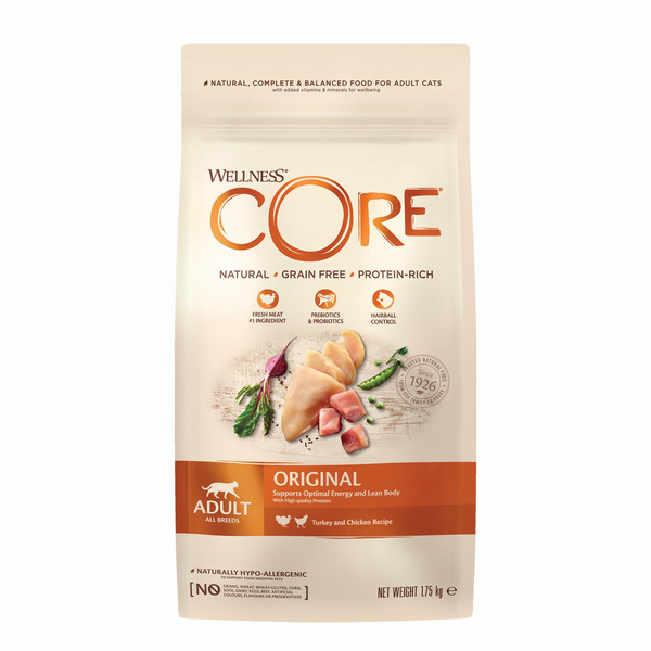 Wellness Core Original karma sucha dla dorosłych kotów indyk i kurczak 1,75kg