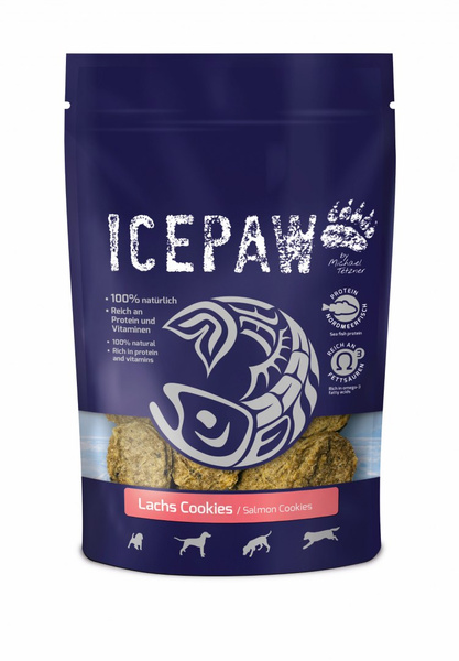 ICEPAW Lachs Cookies - ciasteczka z łososia i białych ryb (100g)