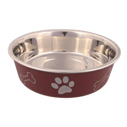 Trixie MISKA METALOWA Z PLASTIKOWĄ POWŁOKĄ, 0.75 l/o17 cm