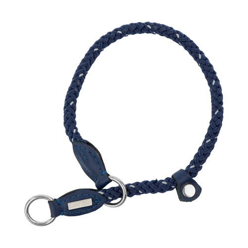 Barry King Obroża zaciskowa dla psa, Rope, granatowa, sznur odblaskowy, 40cm/6mm