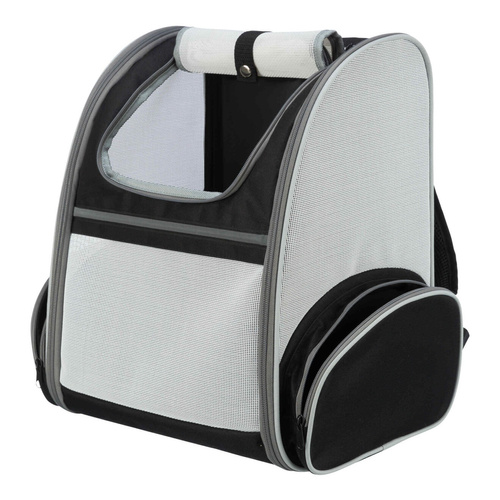 Trixie Chloe, plecak, dla psa, jasnoszary/czarny, 39 × 43 × 27 cm