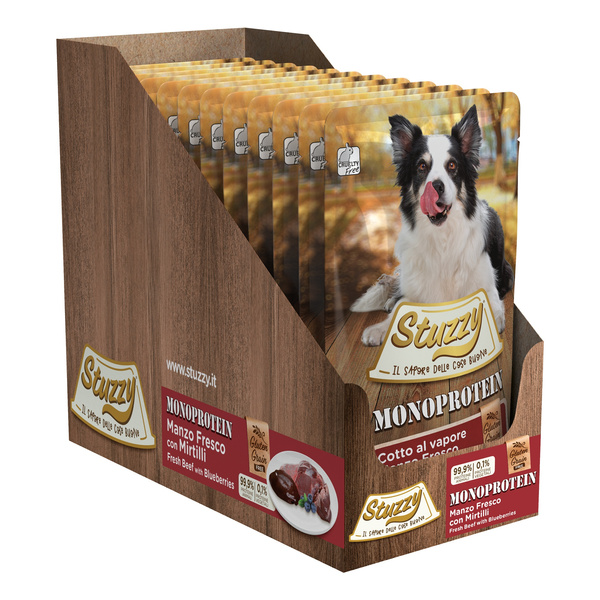 Stuzzy Monoprotein karma mokra dla psa świeża wołowina z borówką pasztet 150 g