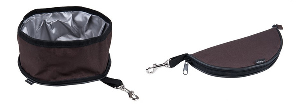 amiplay Miska podróżna Travel L/XL 23 [ø]x11cm Brązowy