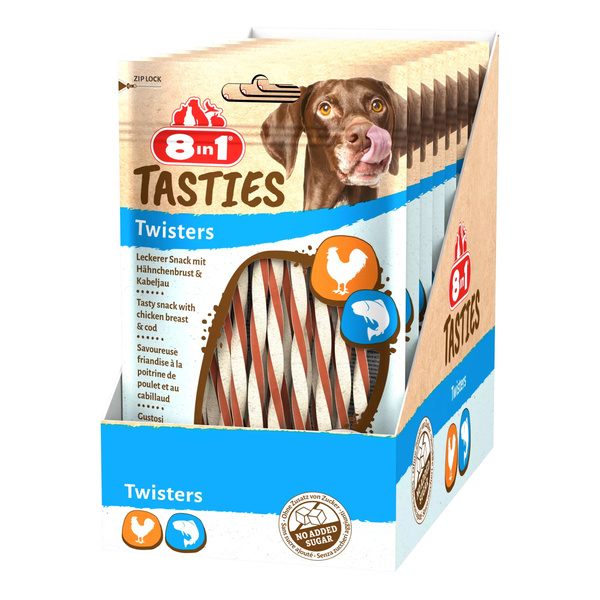 8in1 Przysmak dla psa Twistery Tasties 85g